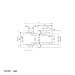 Трубка Г-подібна для приєднання радіатора Koer KA.D16-250 - 16(2.2mm) x 15-250mm (KR4902)