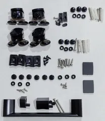 Двері в нішу Mixxus Premium DIVERSE SD01-100x185-TR Black прозоре скло 5мм (MI6876)