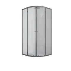 Душова кабіна без піддону Mixxus PLAIN SC01-90x90x185-TR GRAPHITE прозоре скло 4мм (MI6902)