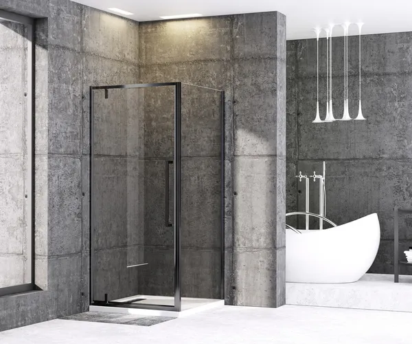 Душова кабіна без піддону Mixxus Premium BEVEL SC01-90x90x195-TR Black прозоре скло 6мм (MI6864)