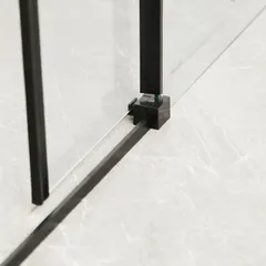 Душова кабіна без піддону Mixxus Premium DIVERSE SC03-100x80x195-TR Black прозоре скло 6мм (MI6866)