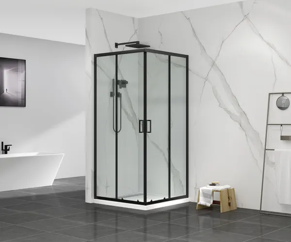 Душова кабіна без піддону Mixxus Premium DIVERSE SC02-90x90x195-TR Black прозоре скло 5мм (MI6862)