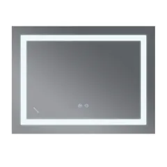 Дзеркало Mixxus WARM MR12-90x70-Reverse з Led Touch, Anti-fog, димером, регулятором яскравості (MI6675)