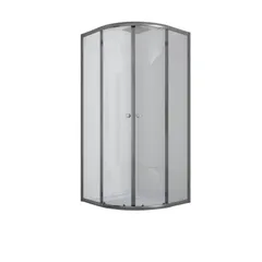 Душова кабіна з низьким піддоном Mixxus PLAIN SCT02-90x90x195-TR GRAPHITE прозоре скло 4мм (MI6901)
