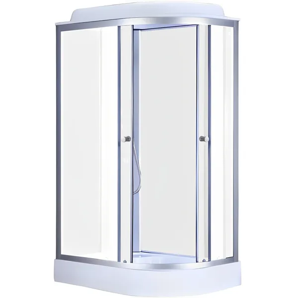 Бокс душовий без гідромасажу Mixxus WAVE SB02-120x80x215-L-FB SATIN з низьким піддоном (MI6892)