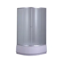 Душова кабіна з високим піддоном Mixxus PLAIN SCT01-90x90x195-FB SATIN матове скло 4мм (MI6894)