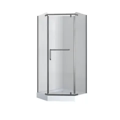 Душова кабіна з низьким піддоном Mixxus LINES SCT01-90x90x198-TR GRAPHITE прозоре скло 6мм (MI6914)