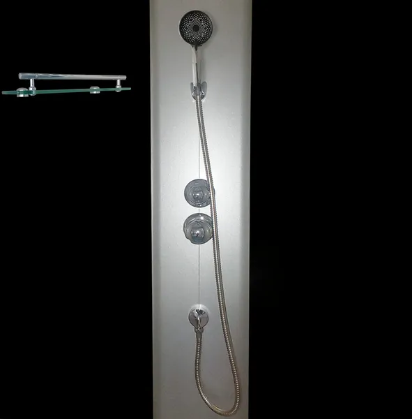 Бокс душовий без гідромасажу Mixxus STRONG SB01-90x90x215-GR SATIN з високим піддоном (MI6885)