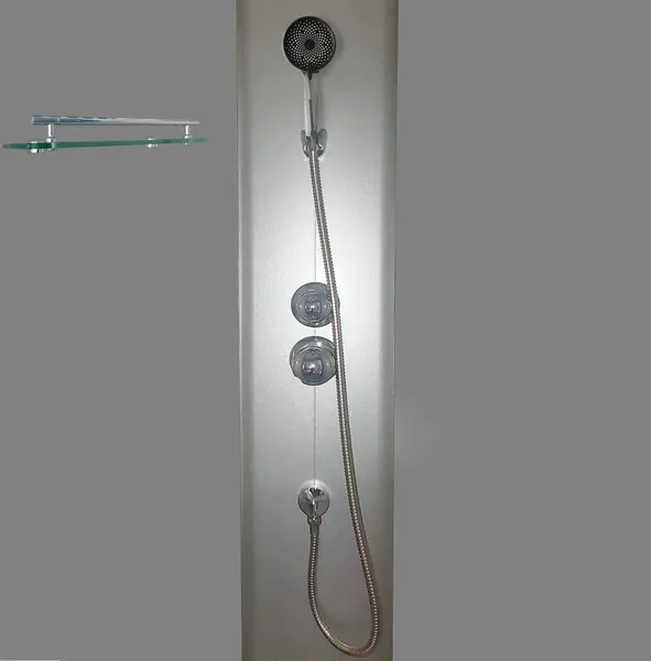 Бокс душовий без гідромасажу Mixxus STRONG SB01-90x90x215-FB SATIN з високим піддоном (MI6884)