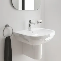 Одноважільний змішувач для раковини M-Size Grohe Eurosmart New з натискним донним клапаном (23923003)
