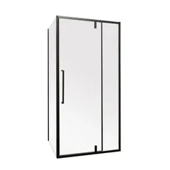Душова кабіна без піддону Mixxus Premium BEVEL SC01-100x80x195-TR Black прозоре скло 6мм (MI6870)
