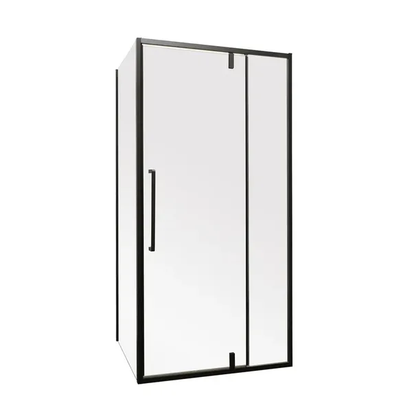 Душова кабіна без піддону Mixxus Premium BEVEL SC01-100x80x195-TR Black прозоре скло 6мм (MI6870)