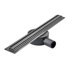 Душовий трап з нерж. сталі SUS304 Mixxus Drain-05-50-Slim Black (30x500мм) (Чорний) (MI6168)