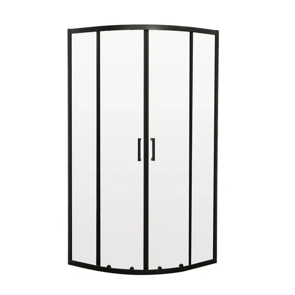 Душова кабіна без піддону Mixxus Premium DIVERSE SC01-90x90x195-TR Black прозоре скло 5мм (MI6860)