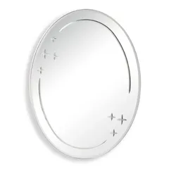 Дзеркало настінне Zerix FUSION MOZ03-55x70 овальне з декором (ZX5632)