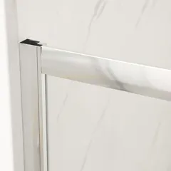 Двері у нішу розсувні MIXXUS PREMIUM DIVERSE SD01-100x185-TR CHROME прозоре скло 5мм (MI7165)