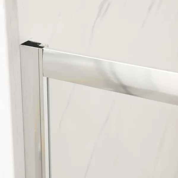 Двері у нішу розсувні MIXXUS PREMIUM DIVERSE SD01-100x185-TR CHROME прозоре скло 5мм (MI7165)