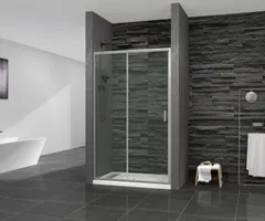 Двері в нішу Mixxus Premium DIVERSE SD01-120x185-TR Chrome прозоре скло 5мм (MI6873)