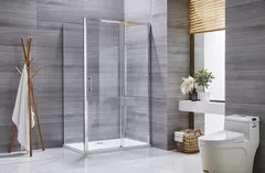Душова кабіна без піддону Mixxus Premium DIVERSE SC03-120x80x195-TR Chrome прозоре скло 6мм (MI6867)