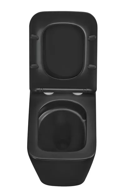 Унітаз підвісний Mixxus Premium QUADRO-0301-T3 BLACK 490х340х360mm, система змиву TORNADO 3.0 (MP6587)