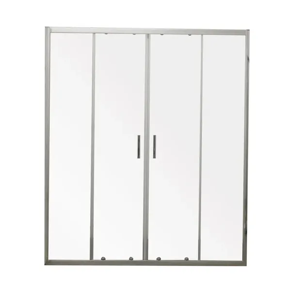 Двері в нішу Mixxus Premium DIVERSE SD01-160x185-TR Chrome прозоре скло 5мм (MI6875)