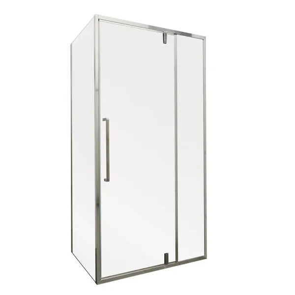 Душова кабіна без піддону Mixxus Premium BEVEL SC01-100x80x195-TR Chrome прозоре скло 6мм (MI6869)