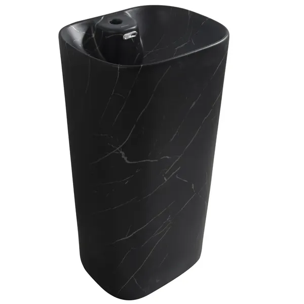 Раковина моноблок MIXXUS PREMIUM DIVERSE-1102 MARBLE 460х380х840mm з отвором під змішувач та переливом (MP6576)