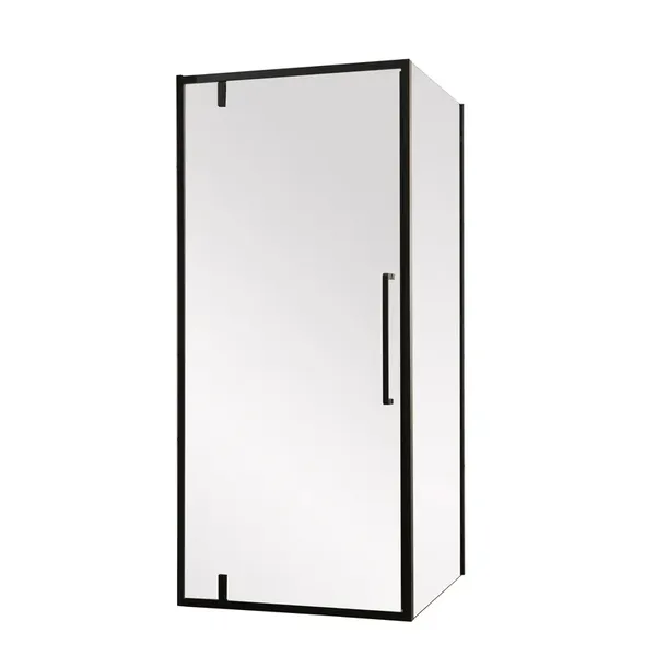 Душова кабіна без піддону Mixxus Premium BEVEL SC01-90x90x195-TR Black прозоре скло 6мм (MI6864)