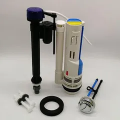 Комплект арматури: Mixxus Premium Button-1801-1/2" спускна 2-х кнопочна + наповнювальна з нижнім підведенням, пласт. різьблення