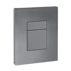 Панель змиву Koer KT-0607-07 157x198x10mm пластикова, кнопка квадратна (колір графіт) (KR5345)