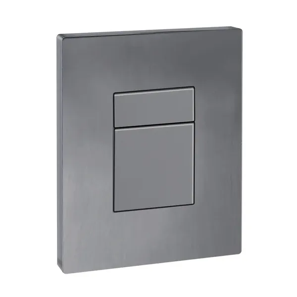 Панель змиву Koer KT-0607-07 157x198x10mm пластикова, кнопка квадратна (колір графіт) (KR5345)