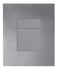 Панель змиву Koer KT-0607-07 157x198x10mm пластикова, кнопка квадратна (колір графіт) (KR5345)