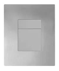 Панель змиву Koer KT-0607-02 157x198x10mm пластикова, кнопка квадратна (SS Color) (KR6239)