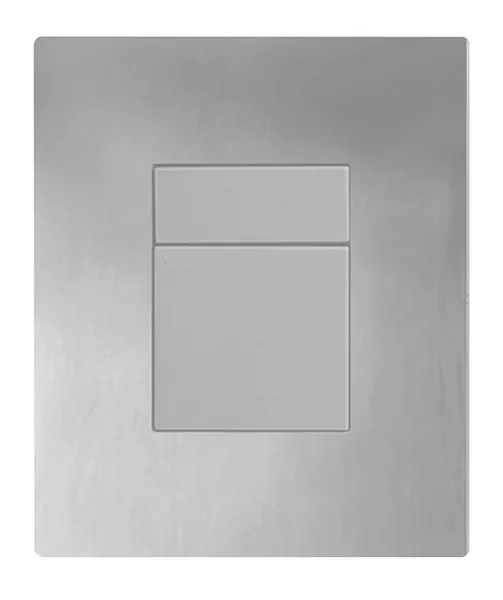 Панель змиву Koer KT-0607-01 157x198x10mm пластикова, кнопка квадратна (колір хром) (KR5344)