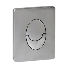 Панель змиву Koer KT-0606-02 157x198x10mm пластикова, кнопка закруглена (SS Color) (KR6238)