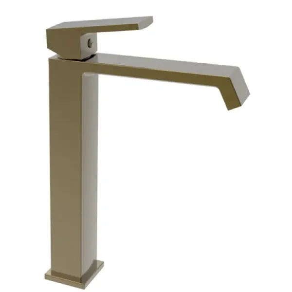 Змішувач для умивальника Haiba GAUDI 001 (HIGH) BRUSHED GOLD (HB9597)