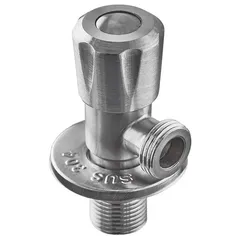 Кран для підключ. сантехприладів Zerix VAL-04-1/2x1/2 з нерж. ст.SUS304 (ZX4800)