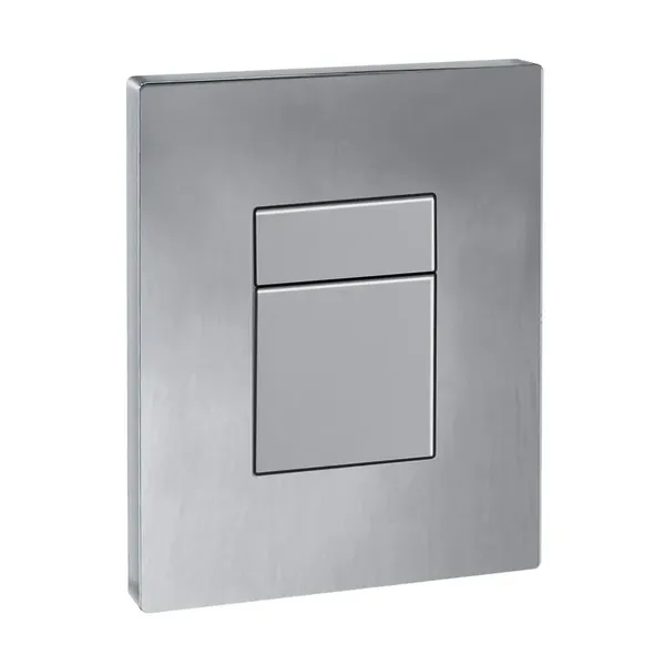 Панель змиву Koer KT-0607-02 157x198x10mm пластикова, кнопка квадратна (SS Color) (KR6239)