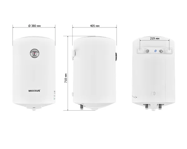 Водонагрівач "Циліндр" MIXXUS EWH-07050 ROUND WET накопичувальний 50 л, мокрий тен 1,5 kW (WH0601)