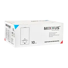 Газова колонка MIXXUS GWH-0610 BASIC GLASS димохідна 10 л/хв (панель зі скла з малюнком) (WH0027)
