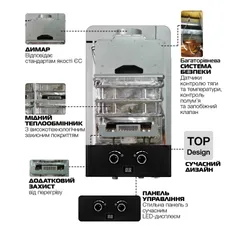 Газова колонка MIXXUS GWH-0210 BASIC BLACK димохідна 10 л/хв (колір чорний) (WH0023)