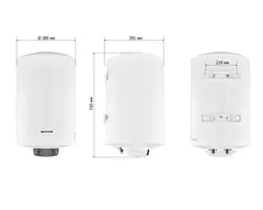 Водонагрівач "Циліндр" MIXXUS EWH-08050 ROUND DRY накопичувальний 50 л, сухий тен 2 kW (WH0608)