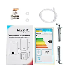 Водонагрівач "Плоский" MIXXUS EWH-10050 FLAT DRY накопичувальний 50 л, сухий тен 2 kW (WH0597)
