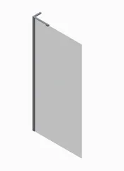 Душова перегородка Koer SR SP02-100x200-TR-12 Walk-In проз.скло Easy Clean 8мм, матове золото (KR5396)