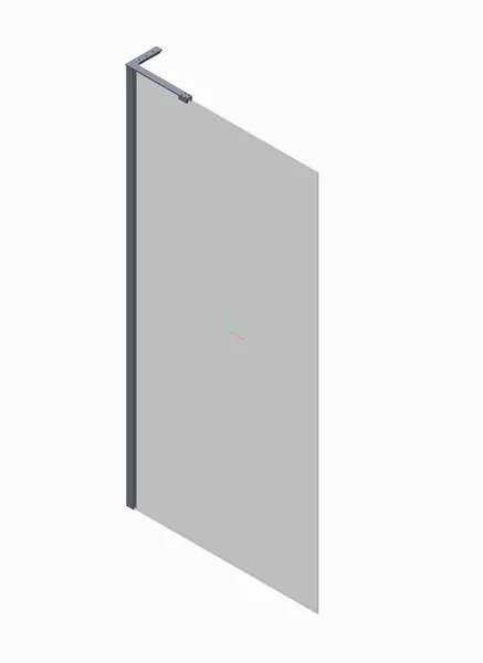 Душова перегородка Koer SR SP02-100x200-TR-12 Walk-In проз.скло Easy Clean 8мм, матове золото (KR5396)