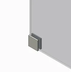 Двері в нішу Koer SR SD02-120x200-TR-01 прозоре скло Easy Clean 8мм, хром (KR5384)