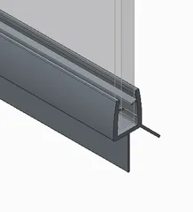 Шторки скляні на ванну Koer SR BS01-80x140-TR-01 прозоре скло 6мм, хром (KR5400)