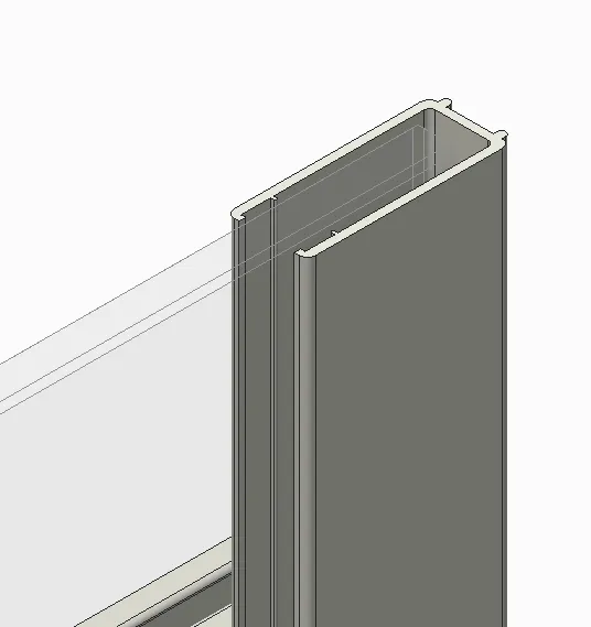 Двері в нішу Koer SR SD01-120x200-TR-07 прозоре скло Easy Clean 8мм, графіт (KR5378)