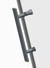 Двері в нішу Koer SR SD01-120x200-TR-01 прозоре скло Easy Clean 8мм, хром (KR5376)