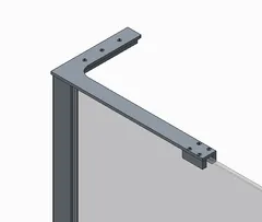 Душова перегородка Koer SR SP02-100x200-TR-01 Walk-In прозоре скло Easy Clean 8мм, хром (KR5395)